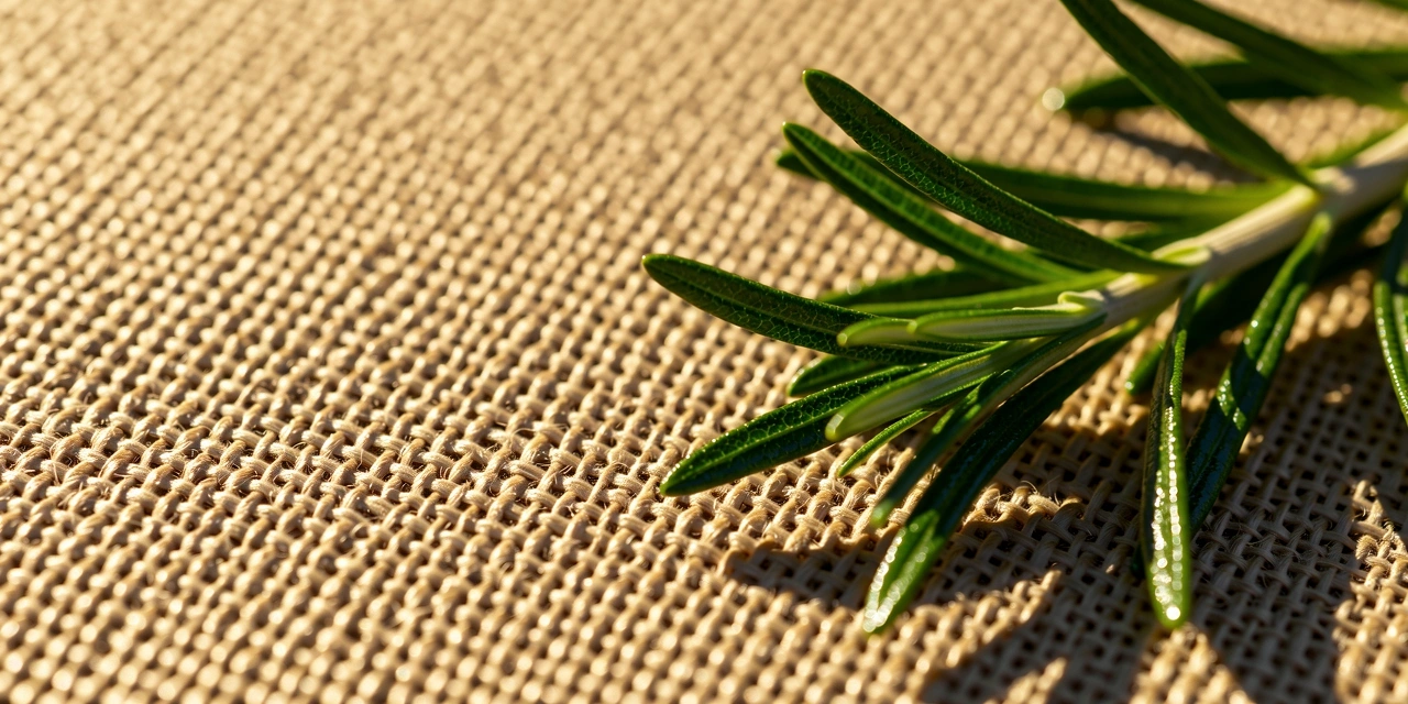 Textura de lino y naturaleza