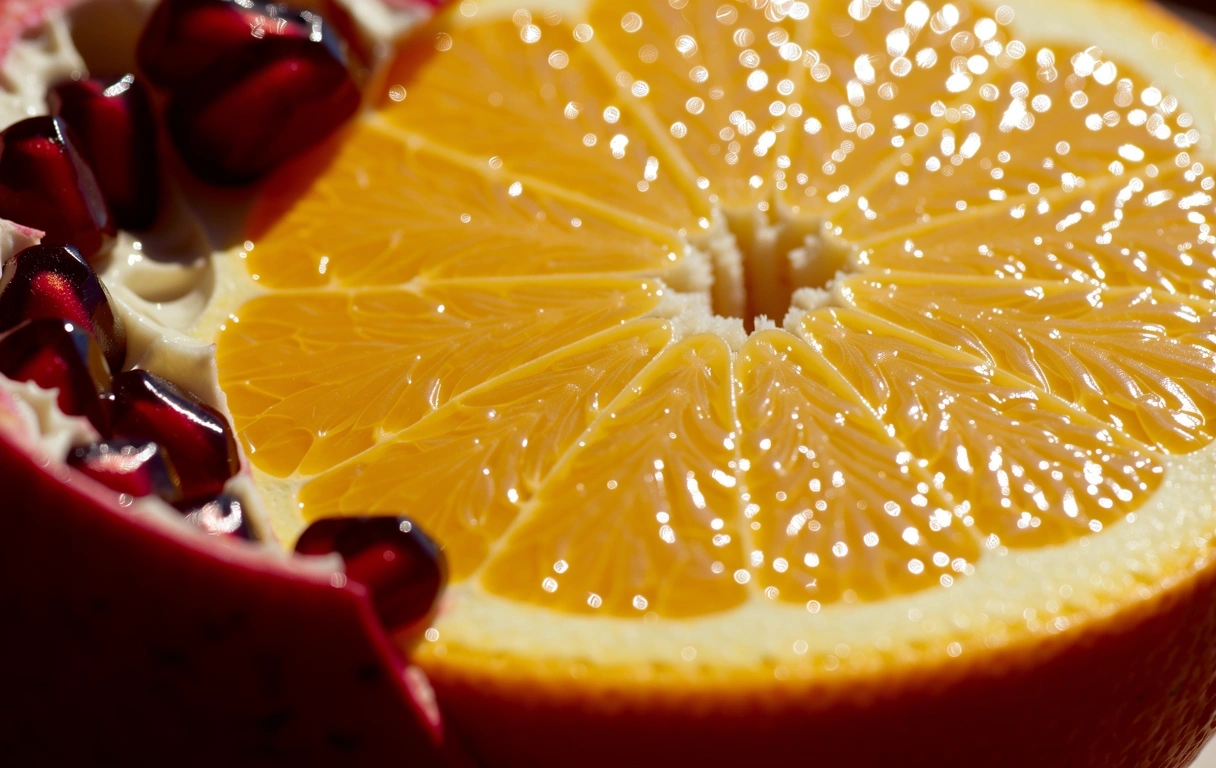 Textura de frutas frescas mediterráneas
